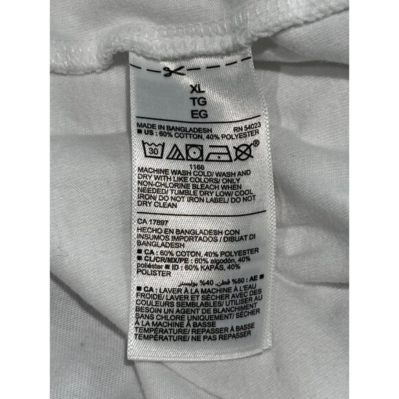 Old Navy Mens Soft-Washed V-Neck T-Shirt XL White - Picture 4 of 9